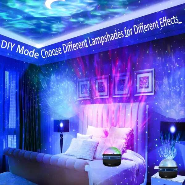 q6 mini led starry projection light with remote control