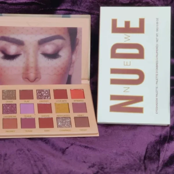 18 Colors Nude Eyeshadow Palette | Matte & Shimmer Pigmented Shades | Long-Lasting Eye Makeup - Image 2