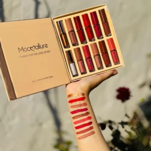 12 Pcs Mocallure Matte Liquid Lipstick Set | High Pigment | Waterproof & Long-Lasting