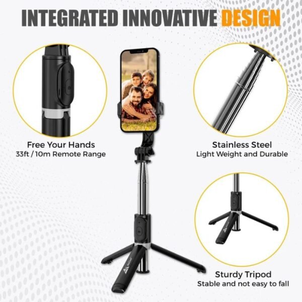 neepho p170s selfie stick tripod | premium metal build for ultimate stability