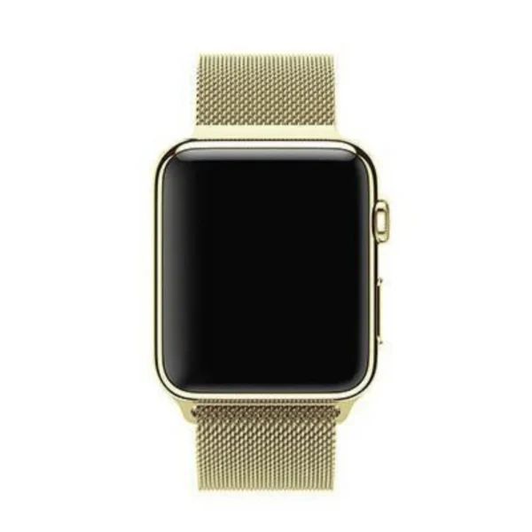 Soft Gold | Apple Watch Milanese Magnetic Loop Strap | Stainless Steel Band  | 42mm / 44mm / 45mm - Image 2