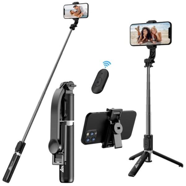 neepho p170s selfie stick tripod | premium metal build for ultimate stability