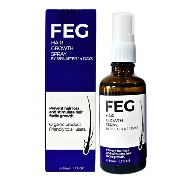 FEG Hair Growth & Anti-Hair Loss Serum – 50ml | FEG Plus Hair Growth Spray in Pakistan | Fast Regrowth & Anti-Hair Fall Solution - Image 5
