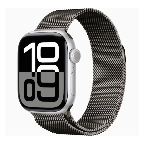 Grey | Apple Watch Milanese Magnetic Loop Strap | Stainless Steel Band  | 42mm / 44mm / 45mm - Image 4