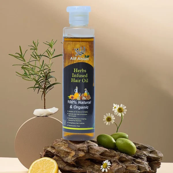 Alif Ahlam Herbs Infused Hair Oil | 100% Natural & Organic - Image 5