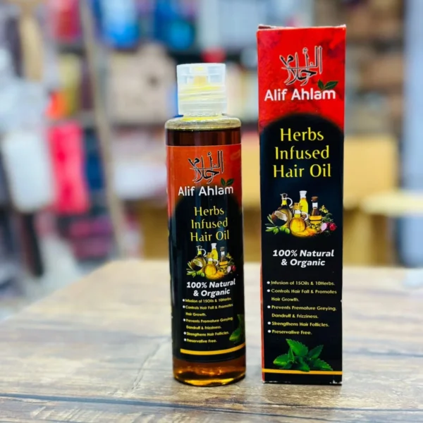 Alif Ahlam Herbs Infused Hair Oil | 100% Natural & Organic - Image 2