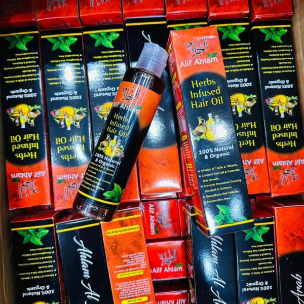 Alif Ahlam Herbs Infused Hair Oil | 100% Natural & Organic