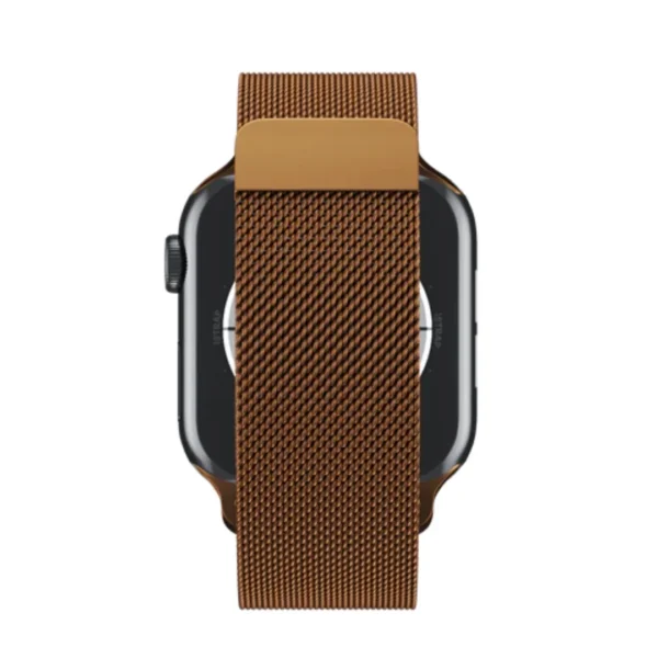 Coffee Color | Apple Watch Milanese Magnetic Loop Strap | Stainless Steel Band  | 42mm / 44mm / 45mm - Image 2