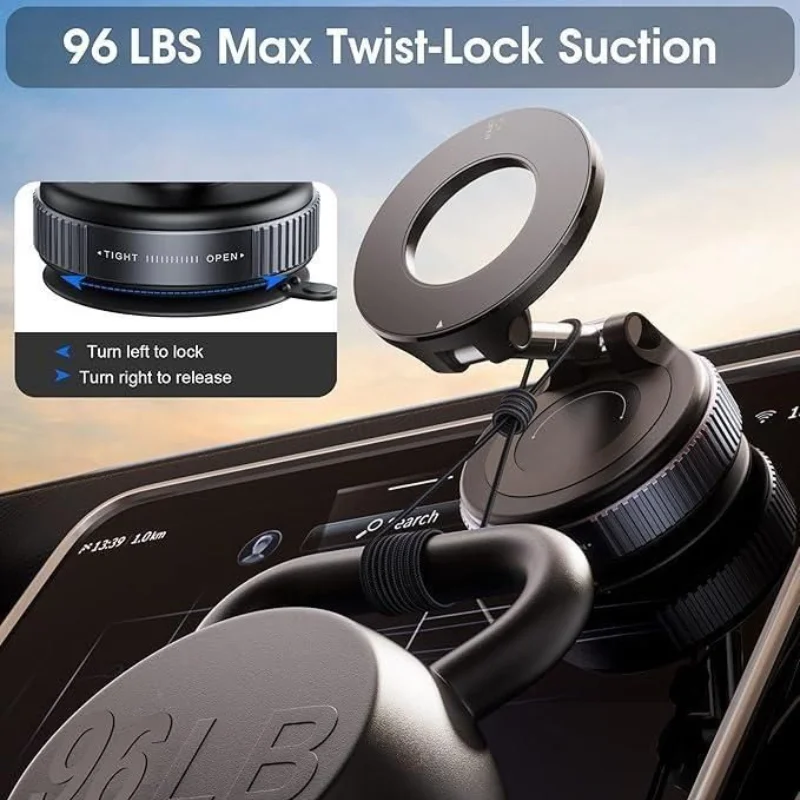 Foldable Magnetic Car Phone Holder | 360° Rotating Suction Mount | Universal - Image 5