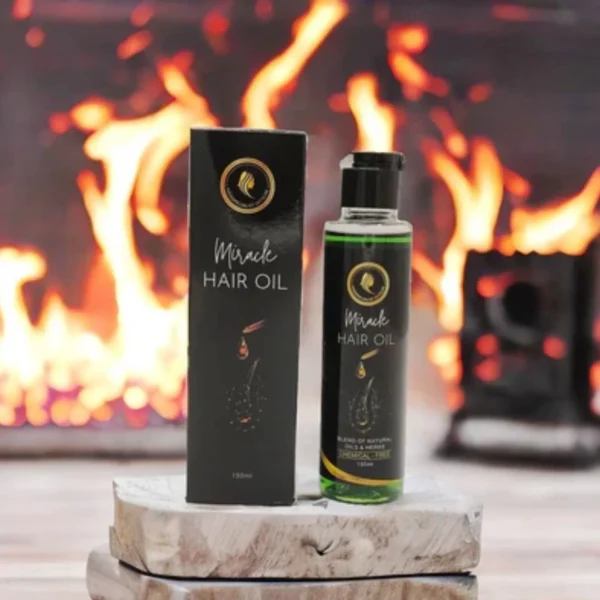 Miracle Hair Oil 150ml | Herbal Formula for Hair Growth, Strength & Shine - Image 4