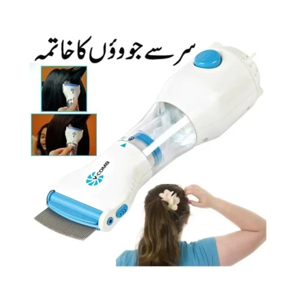 electric v comb anti lice machine | chemical free | with box & filters