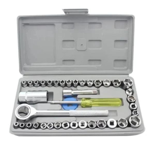 40pcs Aiwa Socket Wrench Tool Kit | Stainless Steel, Durable, Multi-Purpose - Image 6