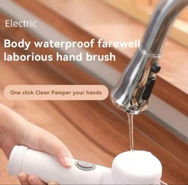 5 in1 rechargeable magic brush | car waxing handheld scrubber | 360 degree rotate with 3 replaceable multipurpose brush | heads kitchen dishwashing sponge electric cleaning brushlow