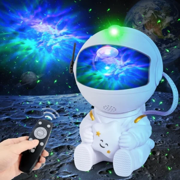 Astronaut Galaxy Projector | Star Nebula Night Light With Remote Control | Mini Astronaut Galaxy Light - Image 6
