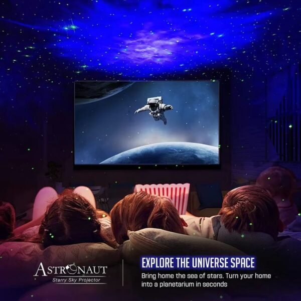 astronaut star projector night light | bring the galaxy to your room