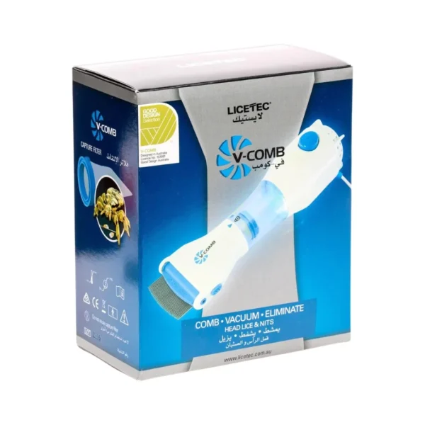 electric v comb anti lice machine | chemical free | with box & filters