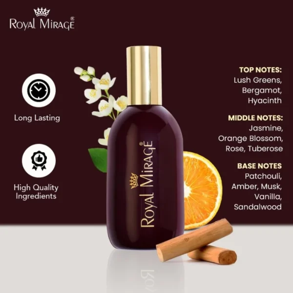 Royal Mirage Eau De Cologne Spray | 120ml Unisex Perfume - Image 4