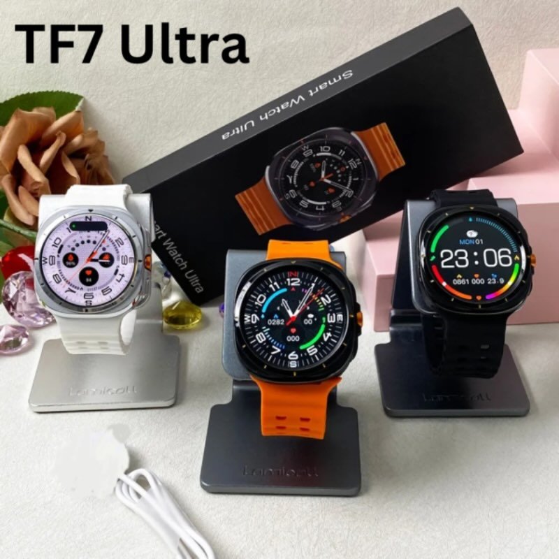 tf7 ultra smart watch | metal body, amoled display, fitness & health tracker