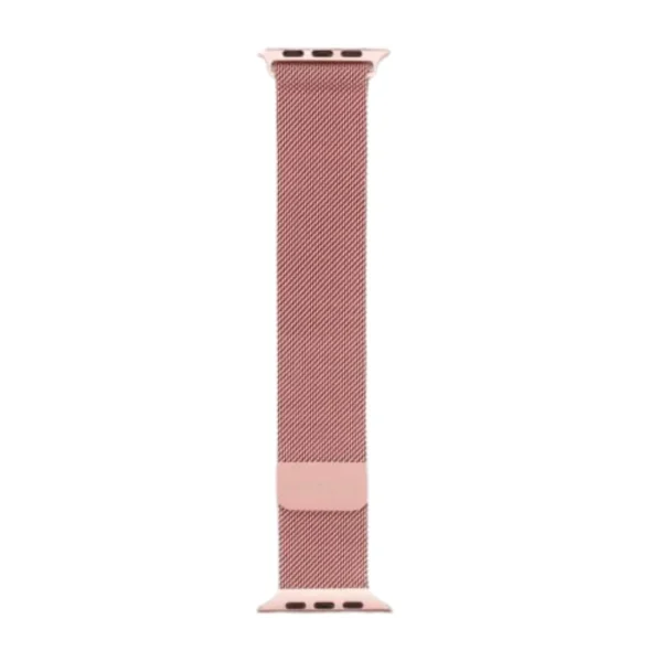 Rose Pink | Apple Watch Milanese Magnetic Loop Strap | Stainless Steel Band  | 42mm / 44mm / 45mm - Image 2