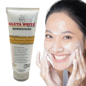 Gluta White Skin Whitening Face Wash | 7-in-1 Advanced Brightening & Anti-Aging