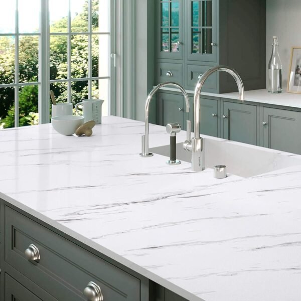 marble sheet sticker | white & grey | best quality | 60 x 200 cm