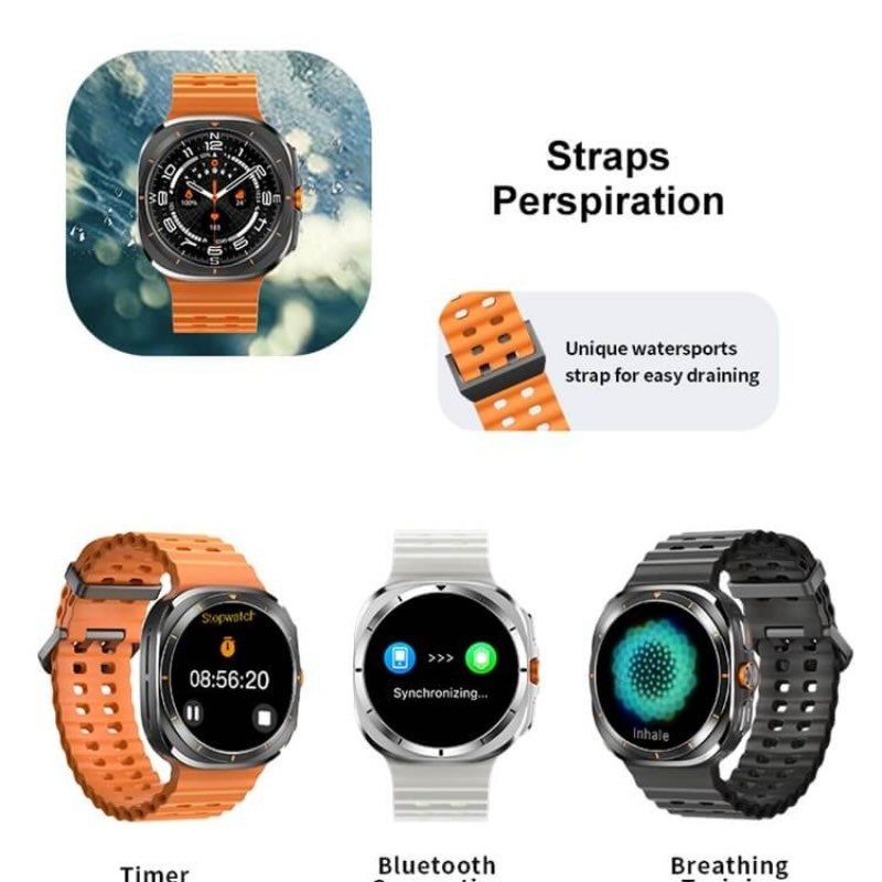 tf7 ultra smart watch | metal body, amoled display, fitness & health tracker