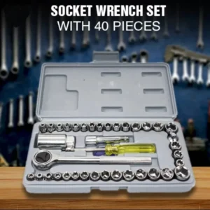 40pcs Aiwa Socket Wrench Tool Kit | Stainless Steel, Durable, Multi-Purpose
