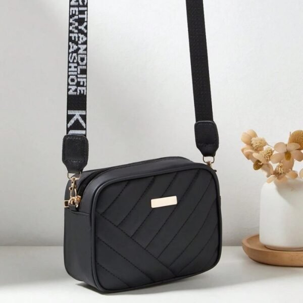 Leather Handbag for Girls & Women | Stylish  Shoulder Bag  for Daily Use & Gift | Black - Image 4