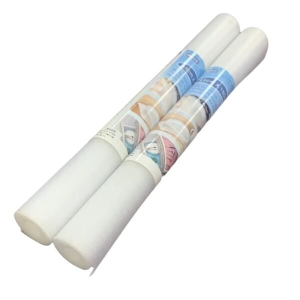 anti slip fridge & shelf mat | waterproof & washable sheet for kitchen, drawer, cabinet use | white color