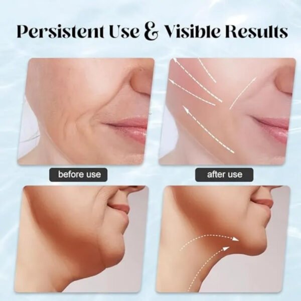 3 in 1 rechargeable face and neck massager with red light therapy and microcurrent for skin lifting and anti wrinkle care | random color