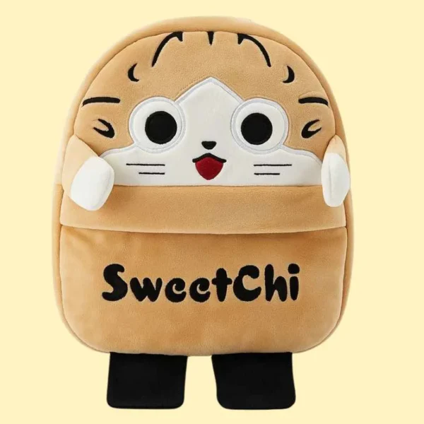 Cute Plush Sweetchi Character Backpack for Girls  | Stuffed School Bag & Gift for Kids - Image 2