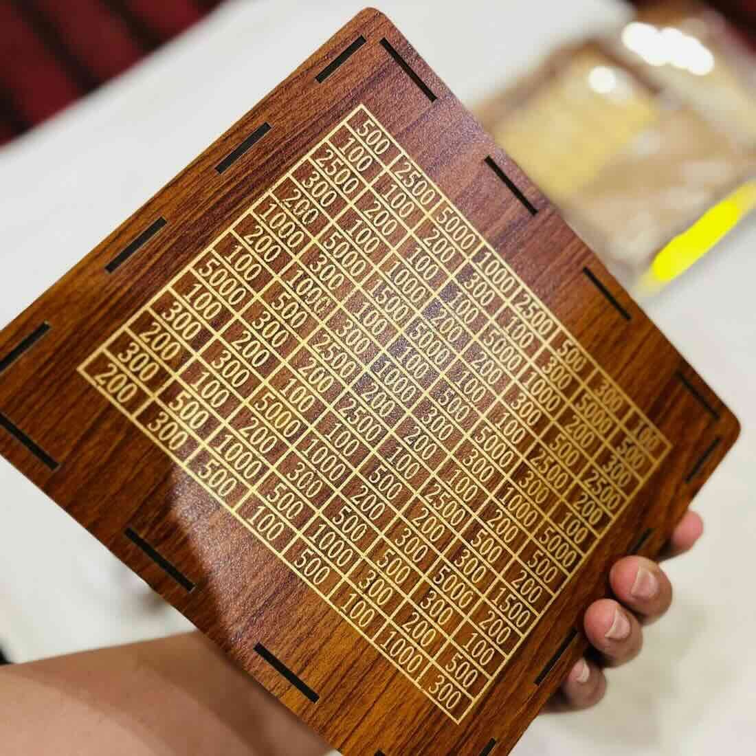 umrah saving box – premium wooden | save pkr 210,000 in 280 days