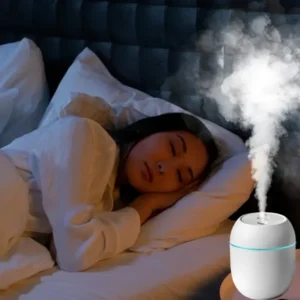 humidifier with warm led outline | usb portable air humidifier | for home, office & car mist air fresheners