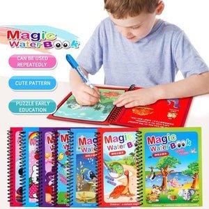 magic colouring book with water pen | mess free fun for kids